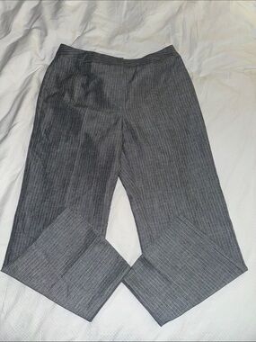 Evan Picone Gray Pinstripe Dress Pants